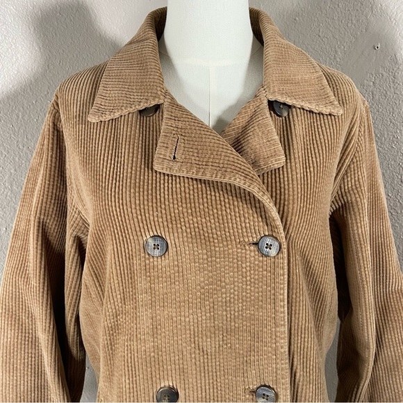 Vintage L.L. Bean Corduroy Jacket Tan Brown Size Medium - Picture 2 of 5